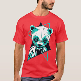 T-shirt Epic Trippy Panda Rave Design Abstrait