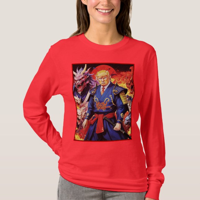 T-shirt Epic Trump Samurai Anime (Devant)