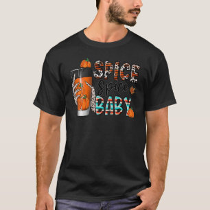 T-shirt Épice Bébé Automne Automne Citrouille Épice Thanks