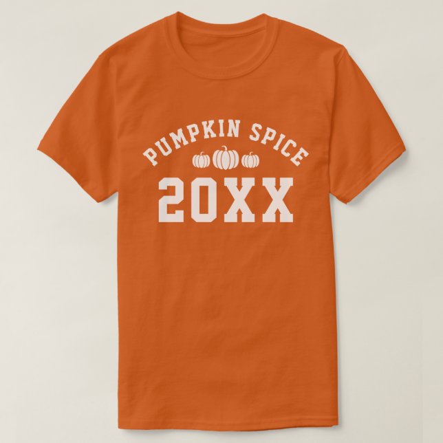 T-shirt Épice citrouille 20XX année (Design devant)