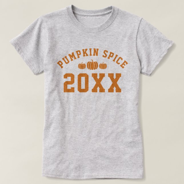 T-shirt Épice citrouille 20XX année (Design devant)