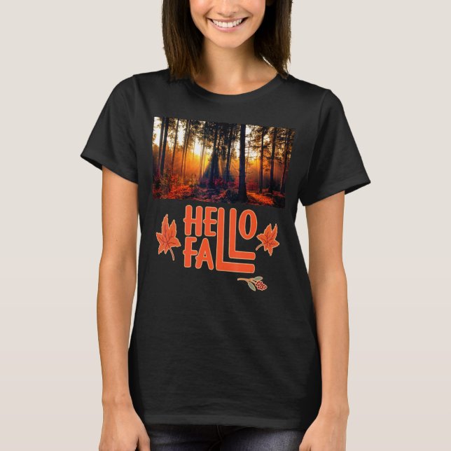 T-shirt Épice citrouille Automne Chaud Café Chaud Météo (Devant)