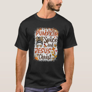 T-shirt Épice citrouille Et Jésus Christ Mignonne Fall Caf
