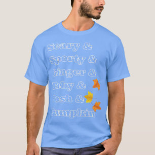 T-shirt Épice citrouille Feuilles Automne Couleurs amusant