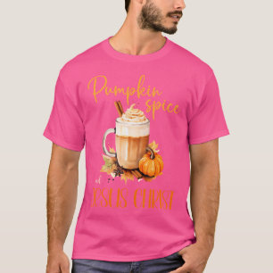 T-shirt Épice citrouille Jésus Christ mignon Automne Rusti