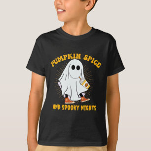 T-shirt Épice citrouille Latte Automne Vibe Halloween Gho
