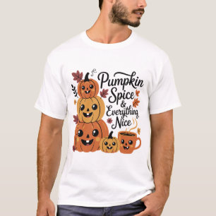 T-shirt Épice citrouille & Tout Nice Hauteur d'automne m