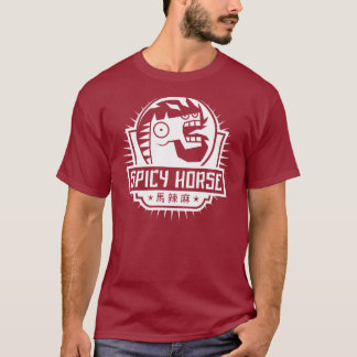 T-shirt épicé d'obscurité de cheval