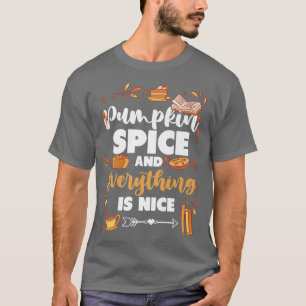 T-shirt épices citrouilles et tout est bien Citrouille Hal