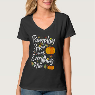 T-shirt Épices citrouilles Et Tout Nice Automne Vibes Tomb