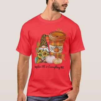 T-shirt Épices citrouilles Et Tout Nice Café Chute Gnom