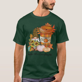 T-shirt Épices citrouilles Et Tout Nice Café Chute Gnom