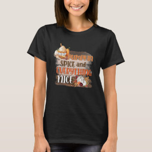T-shirt Épices citrouilles Et Tout Nice Retro Automne Seas