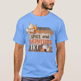 T-shirt Épices citrouilles Et Tout Nice Retro Automne Seas