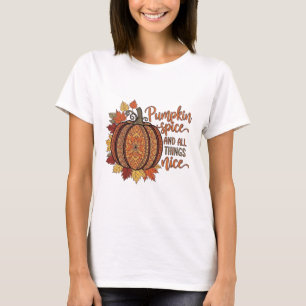 T-shirt Épices citrouilles et toutes choses joli design
