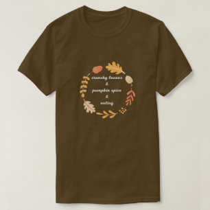 T-shirt Épices Feuilles et Citrouilles croquants et vote
