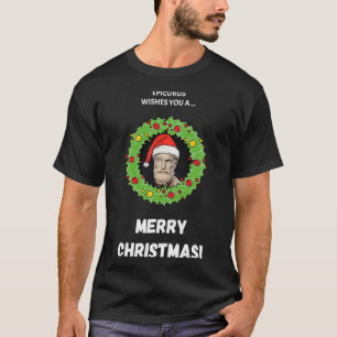 T-shirt Epicurus Vous Souhaite Un Joyeux Noël