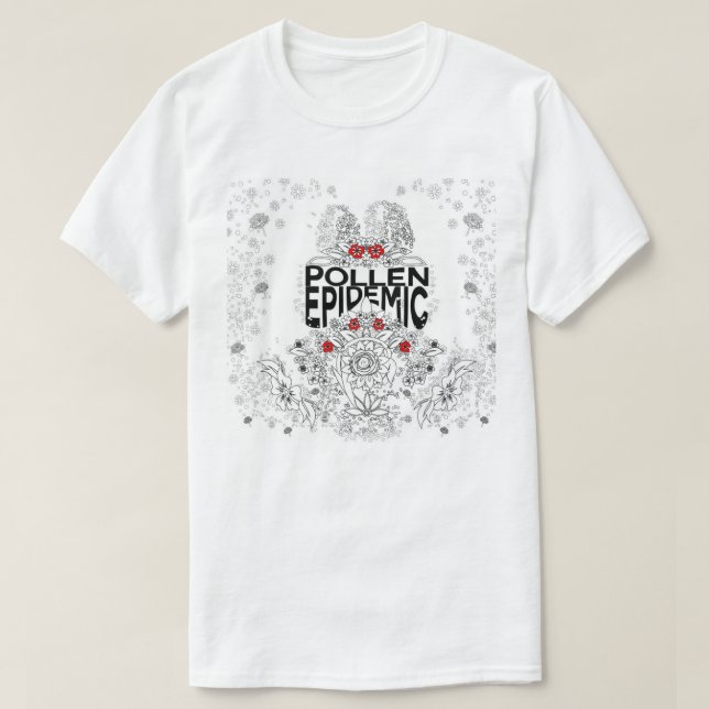 T-shirt Épidémie de pollen (Design devant)
