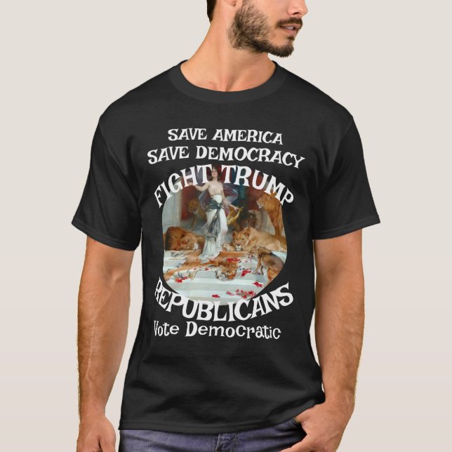 T-shirt Épidémie de rougeole Trump (Devant)