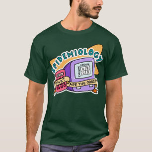 T-shirt Épidémiologie rétro autocollant de santé publique