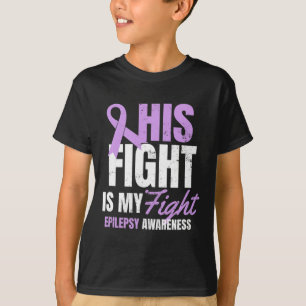 T-shirt Epilepsie Conception Conception Son combat Mon cad
