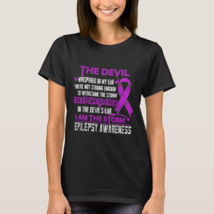 T-shirt Epilepsie Conscience Je Suis Le Diable De La Tempê