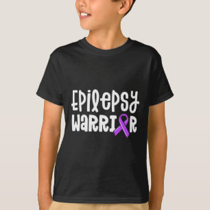 T-shirt Epilepsie Guerrier Enfants Purple Ribbon Sensibili