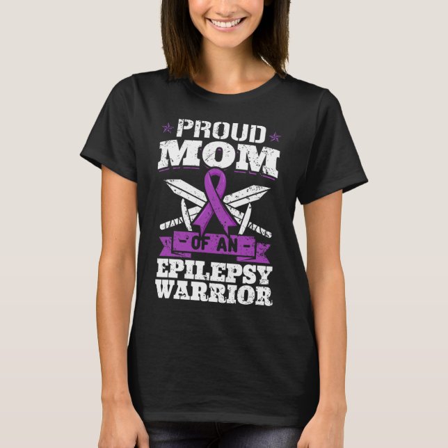 T-shirt Epilepsie Guerrier Maman Epileptique Saisie Troubl (Devant)