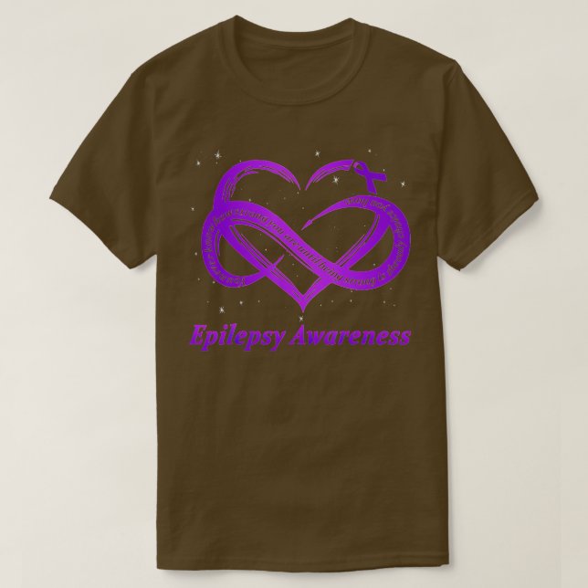 T-shirt Epilepsie Guerrier Purple Epilepsie Sensibilisatio (Design devant)