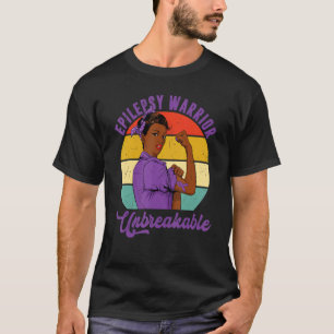T-shirt Epilepsie Guerrière Incassable Melanin Femmes Fill