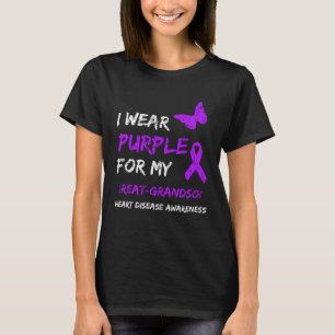 T-shirt Epilepsie Je Porte Du Purple Pour Mon Grand-Petit-