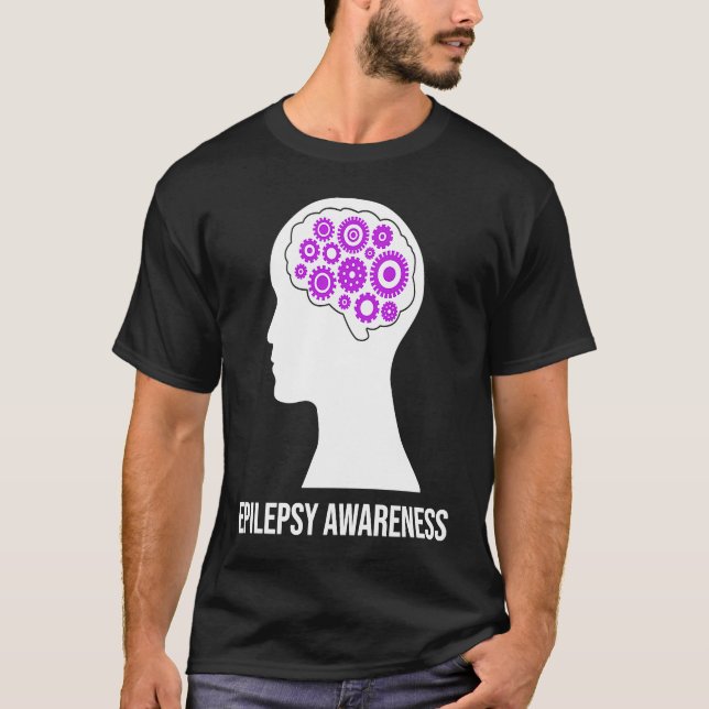 T-shirt Epilepsie Sensibilisation Cerveau Aware Epileptiqu (Devant)