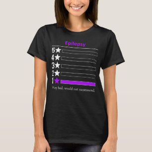 T-shirt Epilepsie Très mal, ne recommande pas.