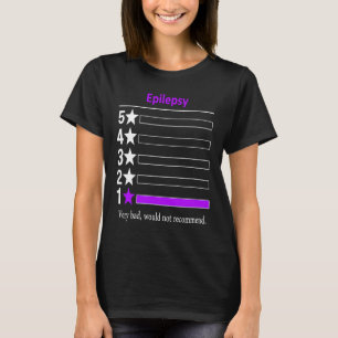 T-shirt Epilepsie Très mauvais ne serait pas recommandé