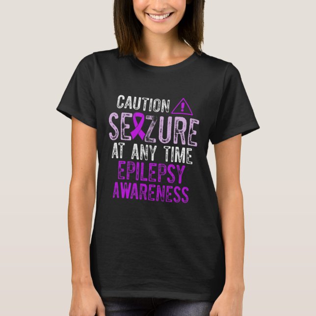 T-shirt Epilepsy Awareness Epileptic Warrior Survivor 5  (Devant)