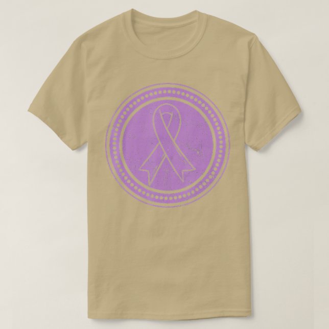 T-shirt Epilepsy Ribbon Awareness Day Purple Supporter Gif (Design devant)