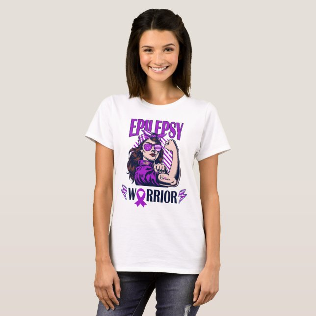 T-shirt Epilepsy Warrior Belior and Combight (Devant entier)