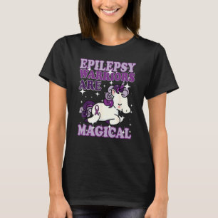 T-shirt Epilepsy Warrior Epileptic Day Purple Unicorn