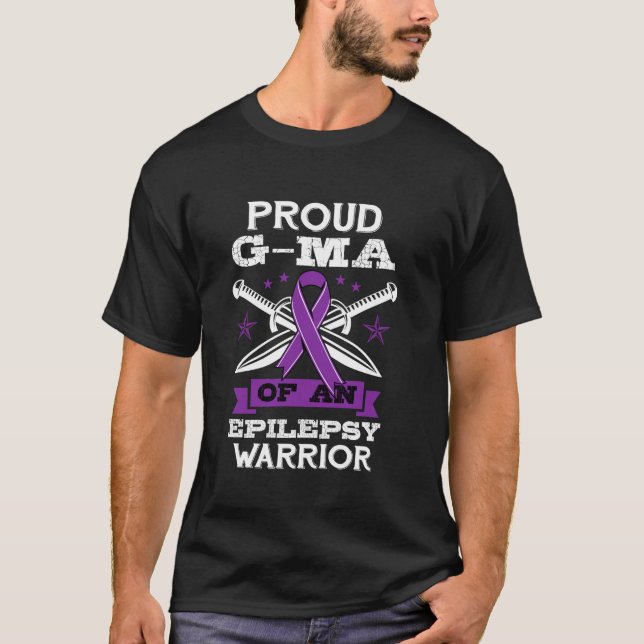 T-shirt Epilepsy Warrior G Ma Epileptic Sezure Disorder Ad (Devant)