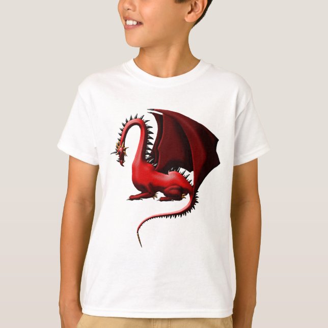 T-shirt Épine, le dragon rouge (Devant)