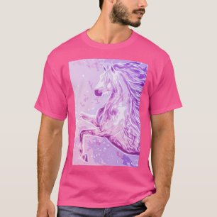 T-shirt Épingle Cheval Rose et Lavande