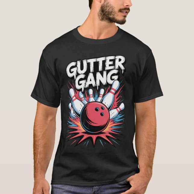 T-shirt Épingle de graffiti de l'équipe de frappe de boule (Devant)