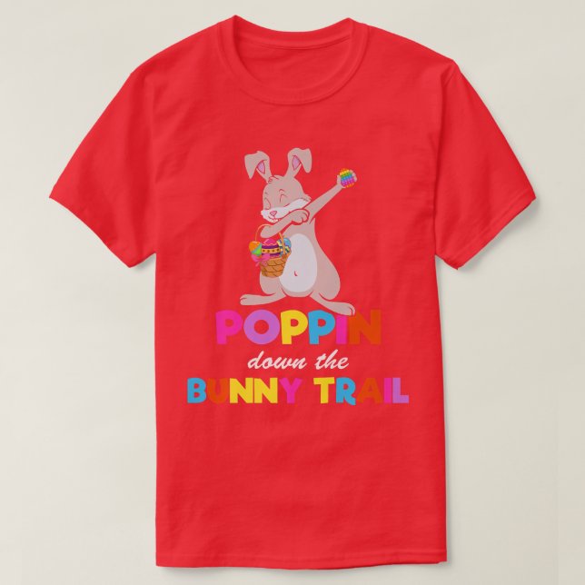 T-shirt Épingler Le Sentier Du Lapin Mignonne Dab Dancing  (Design devant)
