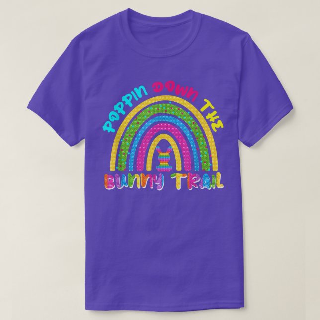 T-shirt Épingler Vers Le Bas Le Sentier Du Lapin Mignonne  (Design devant)