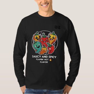 T-shirt Épinglez votre style avec des vibes de sauce chaud