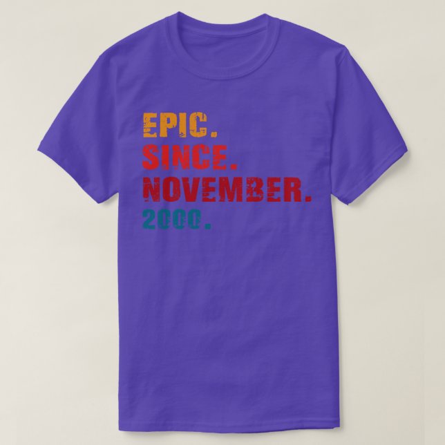 T-shirt épique depuis novembre 2000 (Design devant)