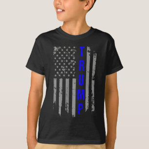 T-shirt épique Donald Trump vintage drapeau USA LS