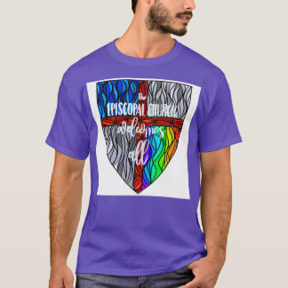 T-shirt Episcopal Shield Pride 3 Long