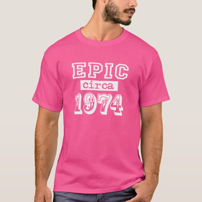 T-shirt Épopée circa le blanc 1974 (Devant)