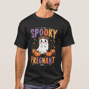 T-shirt Époque de grossesse effrayante Fête d'Halloween de